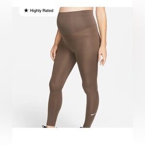 Nike Women's Maternity Dri-FIT Gentle Support High-Rise 7/8 Leggings size Small
